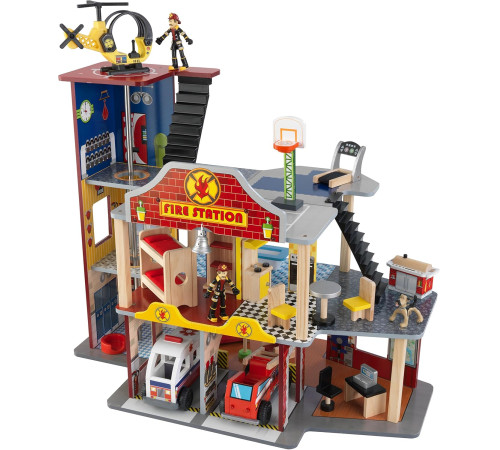 Детский магазин в Кишиневе в Молдове kidkraft 63214-msn Игровой набор "station deluxe fire station"