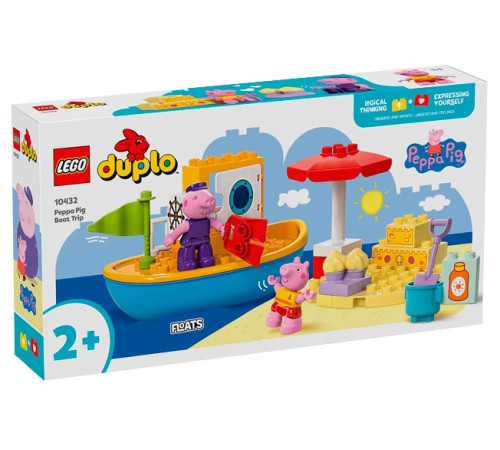 lego duplo 10432 constructor "peppa pig boat trip" (23 el.)