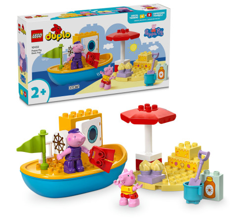 lego duplo 10432 constructor "peppa pig boat trip" (23 el.)