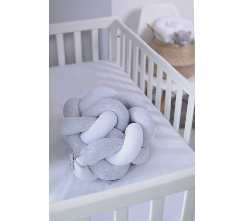 veres 154.02.19 Бампер-коса “baby light grey melange” (120x15см)