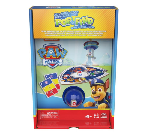 Детский магазин в Кишиневе в Молдове spin master 6067833 Карточная игра "paw patrol, pop & find"