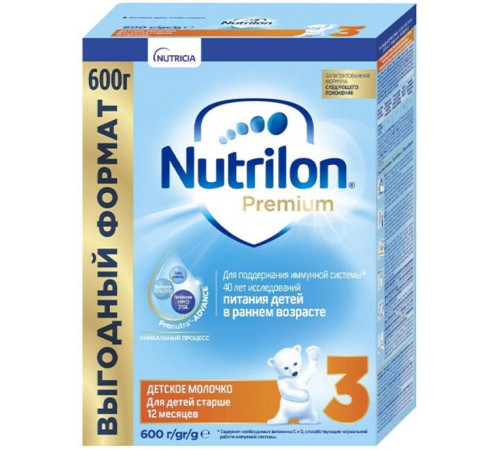  Сухая молочная смесь nutrilon premium 3 (12-24 м) 600 гр.