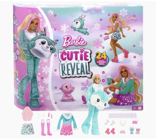 barbie hjx76  advent calendar mattel "cutie reveal”