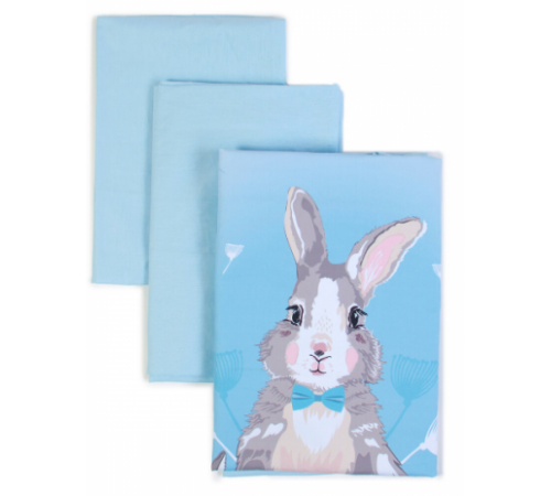  veres 154.7.03 Постельное бельё "summer bunny" (3 ед.) голубой