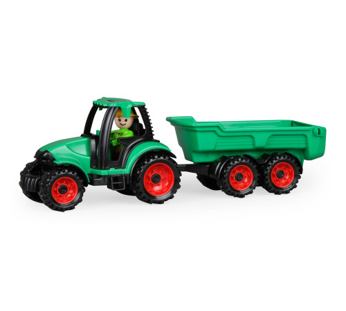 lena 01625 jucărie "tractor cu remorcă" (36 cm).