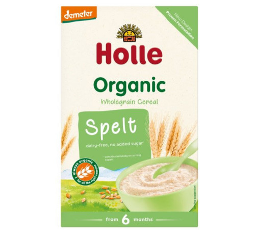 holle organic Набор пшенная каша + каша спельтовая (6 м +) 2х150 гр.