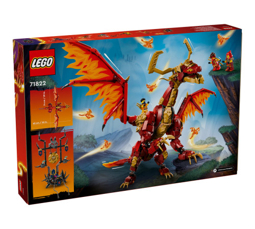 lego ninjago 71822 constructor "dragonul-sursa al miscarii" (1716 el.)