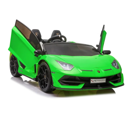 kikkaboo 31006050363 masina electrica pentru copii "lamborghini aventador svj" (verde)