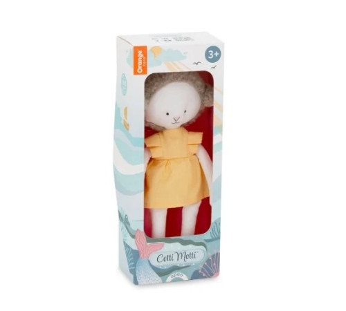 orange toys cm03-13/s23 jucărie moale "oaia zoe: rochie galbenă" (29 cm.)