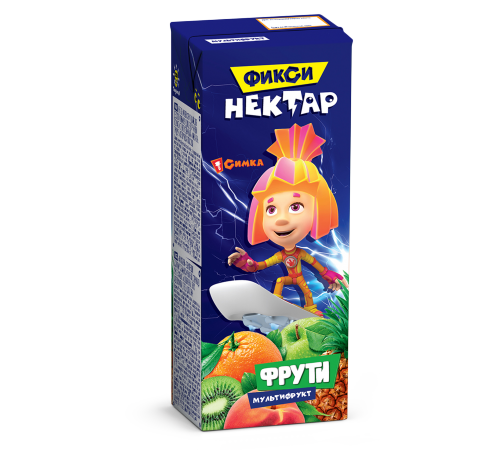 Детское питание в Молдове Фрути нектар Мультифрукт 0,2л   (Фиксики)