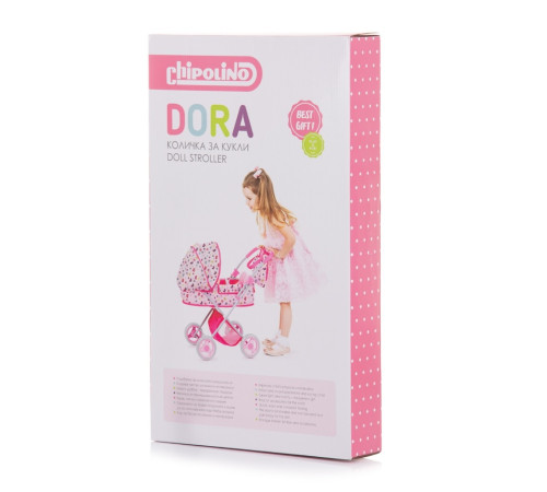 chipolino carucior pentru papusi "dora" kzkdr02402he hearts