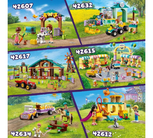 lego friends 42607 constructor "staul pentru vitelul lui autumn" (79 el.)