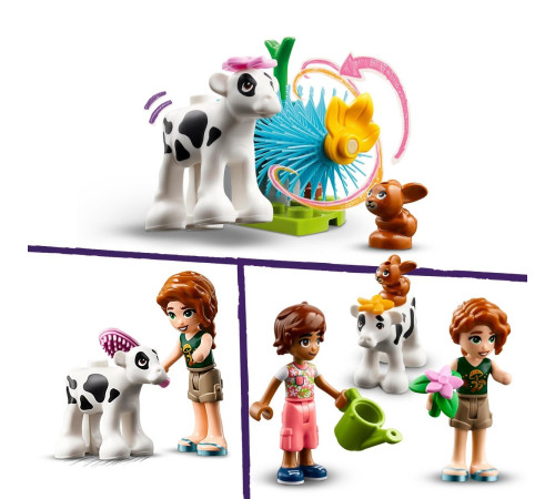 lego friends 42607 constructor "staul pentru vitelul lui autumn" (79 el.)