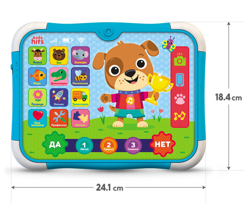 kids hits kh02/001 tabletă "smart puppy" (ru)