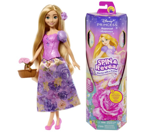 disney princess htv86 set de joc "spin reveal: rapunzel"