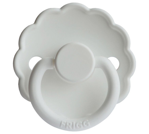 frigg suzeta rotunda din silicon "daisy" (0-6 luni) bright white