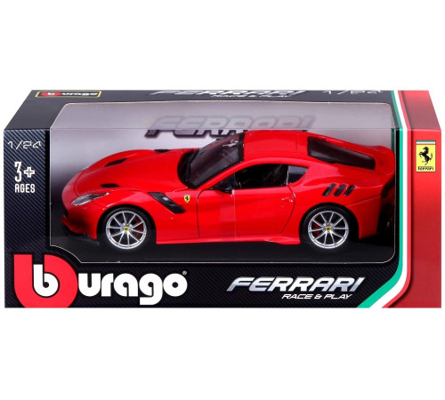 bburago 18-26021 masina model "ferrari f12tdf" (1:24) in sort.