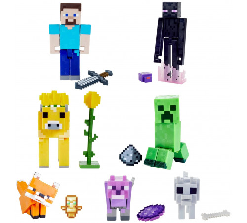 minecraft gtp08 figurina de bază "minecraft" (8 cm.) în sort.