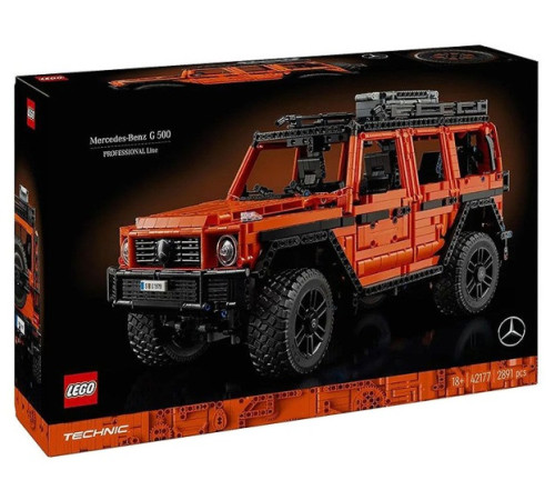 lego technic  42177 constructor "mercedes-benz g 500 professional line" (2891 el.)