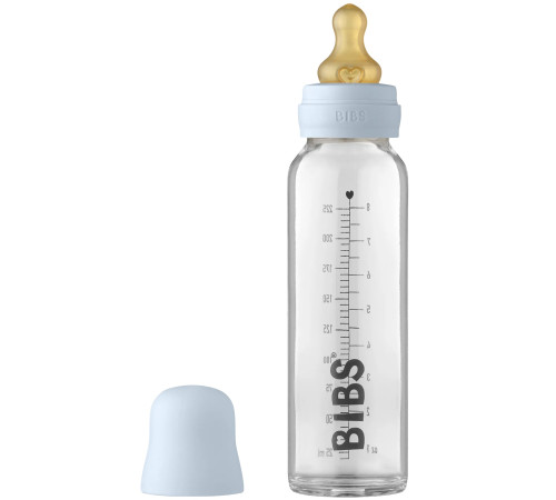  bibs biberon din sticlă (225 ml) baby blue