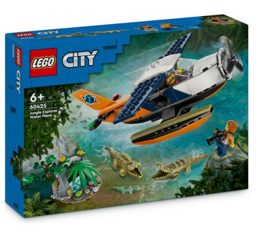  lego city 60425 constructor "hidroavionul unui explorator al junglei" (177 el.)