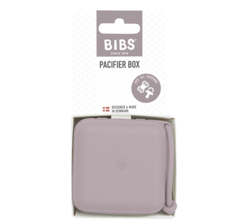 bibs Контейнер для хранения и стерилизации пустышек pacifier box dusky lilac 