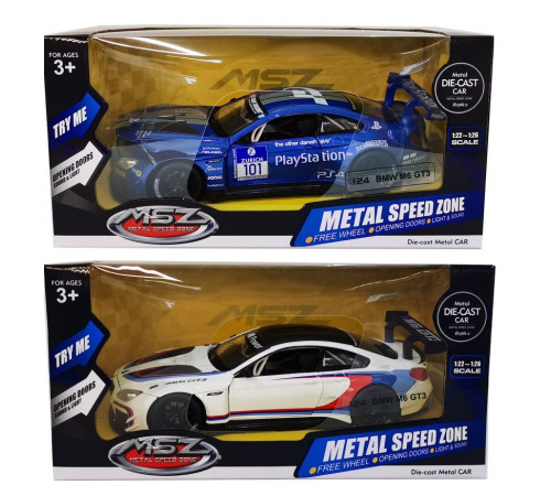 msz 67313 Металлическая модель "bmw m6 gt3 1:24" в асс.