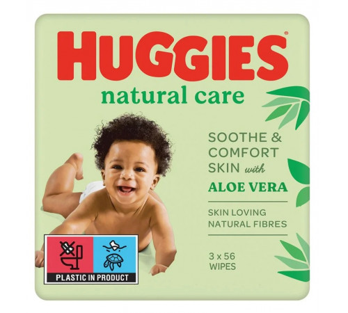  huggies Влажные Салфетки natural care (168 шт.)