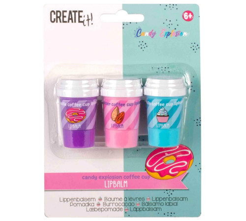 create it 84805 set balsamuri de buze candy (3 buc) in sort.