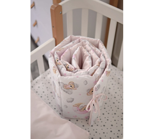 veres 222.01.1 lenjerie de pat "sleepy moon pink - 2" (6buc.)