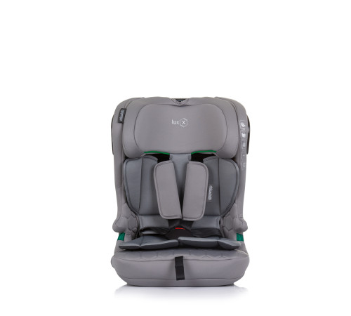 chipolino Автокресло  i-size с isofix "lux Х" xstklx0242gn (76-150 см.) серый