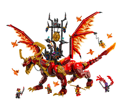 lego ninjago 71822 Конструктор "Исходный Дракон Движения" (1716 дет.)