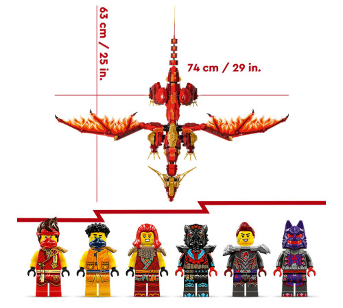 lego ninjago 71822 Конструктор "Исходный Дракон Движения" (1716 дет.)