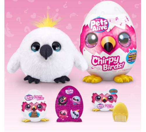 zuru pets alive 9537z Интерактивная игрушка "chirpy birds"