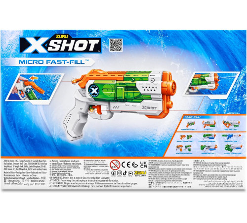 zuru 56220 blaster cu apă "micro fast-fill x-shot"