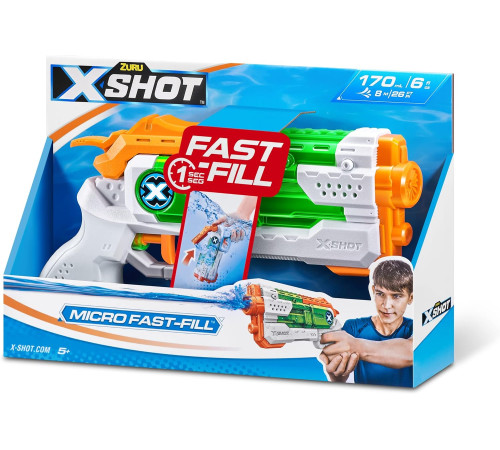 zuru 56220 blaster cu apă "micro fast-fill x-shot"