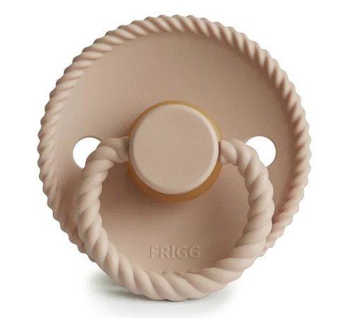  frigg suzeta rotunda din silicon "rope" (6-18 luni) croissant