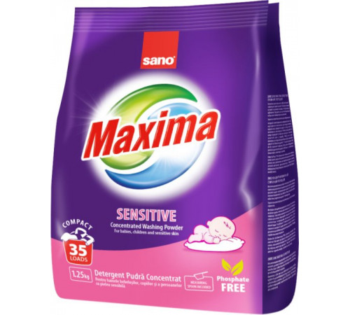  sano maxima sensitive Стиральный порошок (1,25 кг)  295336