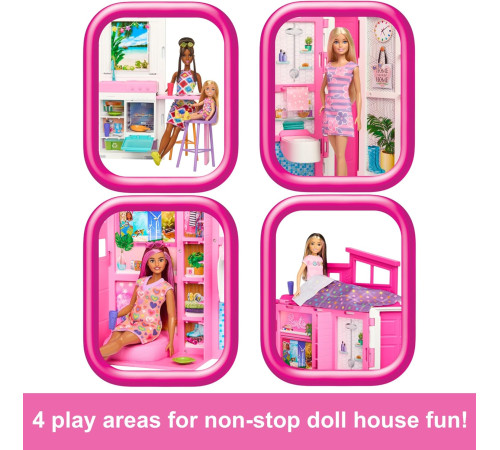 barbie hrj76 set de joc "casa de vacanță barbie"