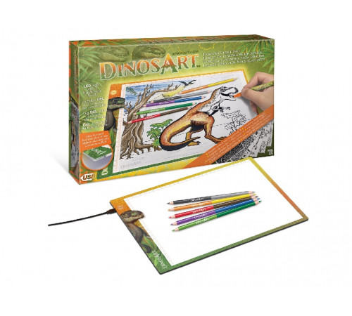 dinosart 15151 set pentru creativitate "tracing light pad"