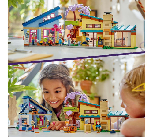 lego friends 42620  Конструктор "Семейные дома Олли и Пейсли" (1126 дет.)