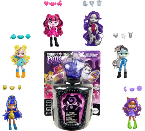 monster high hyb10 mini păpușă surpriză „monster high potions” (in sort.)