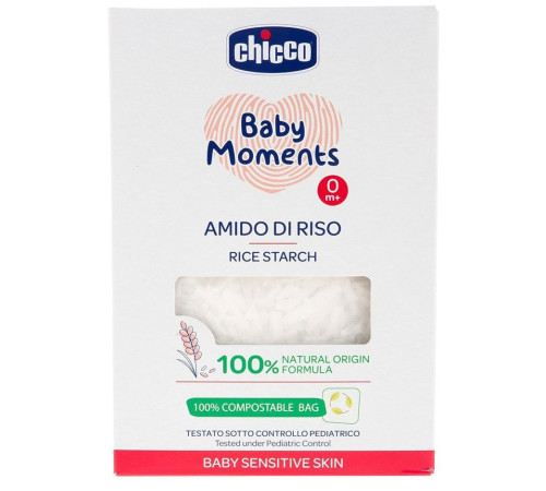  chicco amidon dermatologic din orez pentru baie baby moments (0 luni+) 250 gr.