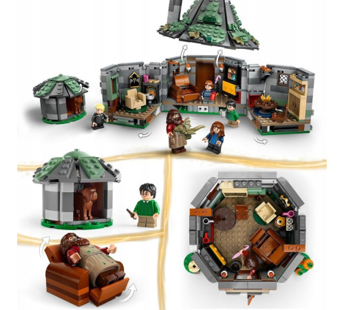 lego harry potter 76428 constructor "coliba lui hagrid: o vizita neasteptata" (896 el.)