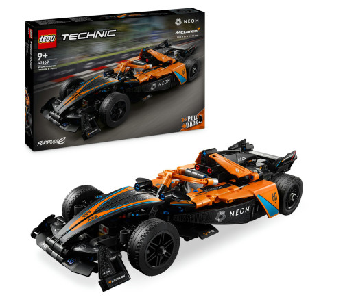 lego technic 42169 Конструктор "Гоночный автомобиль Формулы Е neom mclaren" (452 дет.)