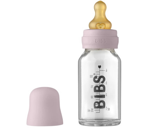 bibs biberon din sticlă (110 ml.) dusty lilac