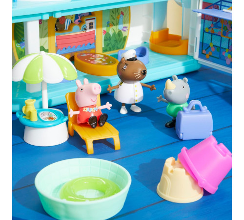 peppa pig f6284 set de joc "nava de croazieră a lui peppa"