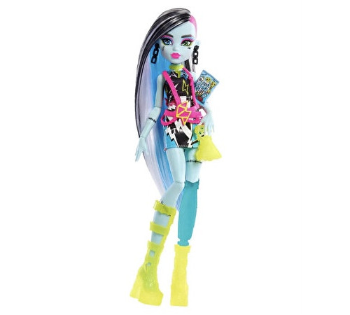 monster high hnf79 set de joc cu păpușa frankie stein seria secretele in dulap 