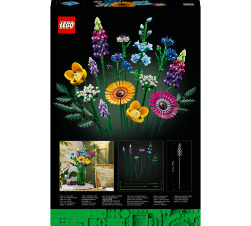 lego icons 10313 constructor "buchet de flori sălbatice”" (939 el.)