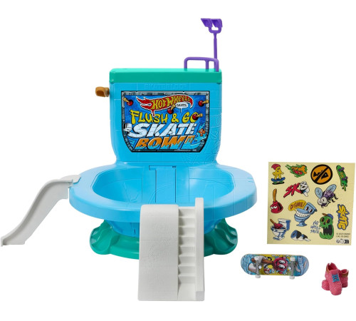 hot wheels hxl16 Игровой набор "skate fingerboard toilet bowl"